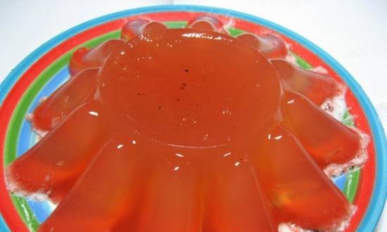 Watermelon jelly "Medusa"
