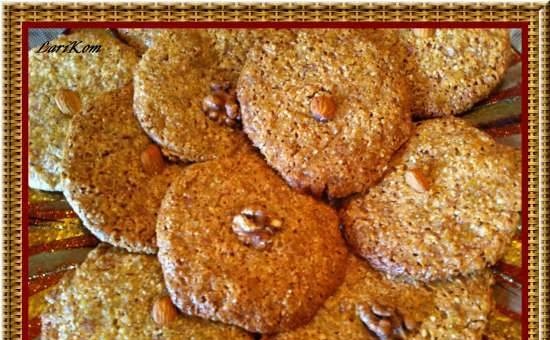Flourless nut-marzipan cookies