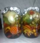 pickled appetizer with broccoli in Oursson pressure cooker MP5005PSD