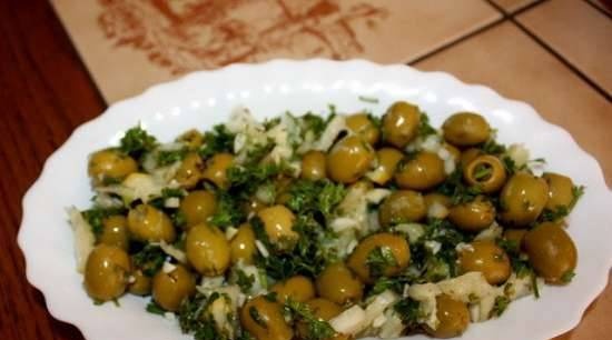 Spicy Green Olive Appetizer