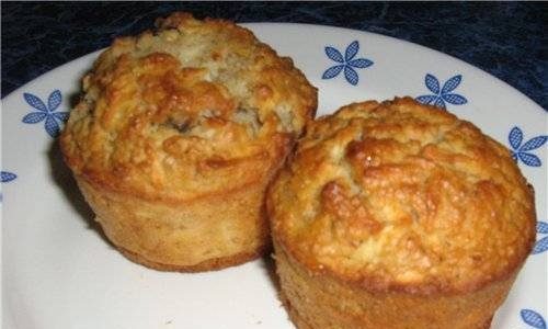 Muffins de manzana con muesli