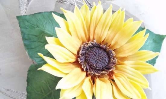 Sunflower from mastic (master class)