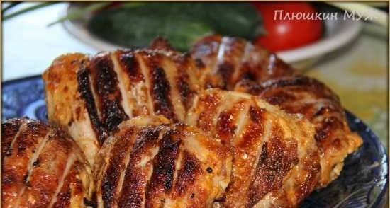 Barbecue with spicy chicken thighs, practically "Tandoori"
