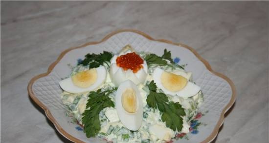 Insalata di uova e cipolle