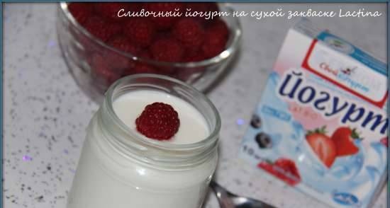 Creamy yoghurt on dry Lactina starter culture "dry" (Brand 6051 multicooker-pressure cooker)