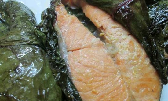 Trout in beet leaves for multicooker Brand 6051