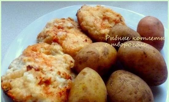 Fish cakes with cottage cheese in Brand 6051 pressure cooker