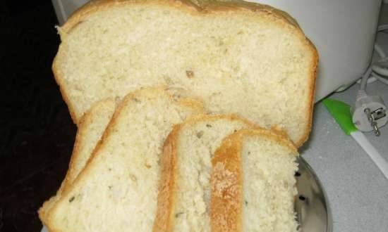 Chleb pszenny z bulionem warzywnym z kolendrą