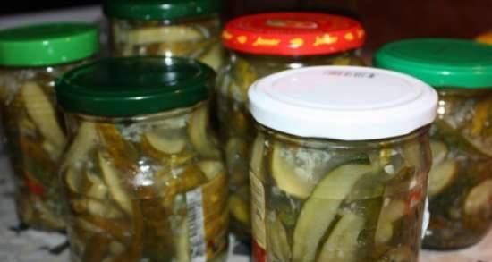 Spicy spicy cucumbers without sterilization