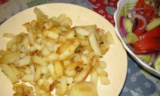 Fried potatoes in the LandLife pressure cooker