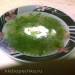 Cold soup with green peas