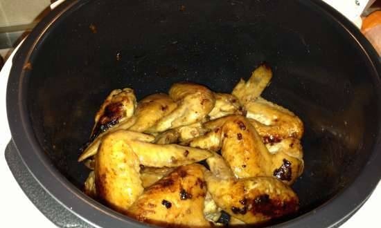 Chicken wings marinated