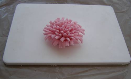 Chrysanthemum from simple mastic for beginners