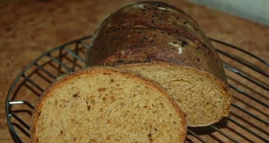 Wheat-rye bread with tomatoes (oven)