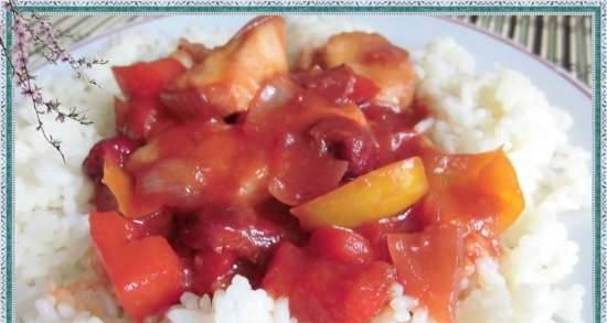 Sweet and Sour Chicken with Cherries