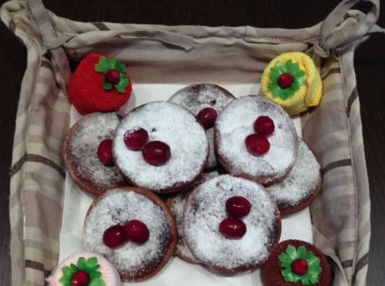 Chocolate cupcakes with mascarpone