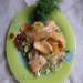 Hal zöldségekkel, „hüvelyben”, Redmond RMC-M70 multicookerben sütve