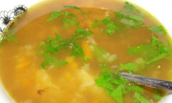 Pea soup from green split peas (multicooker Steba DD1 ECO)
