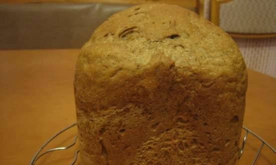 Rye-wheat bread (bread maker)