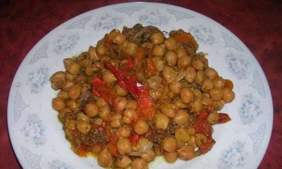 Chickpeas with meat and vegetables (multicooker-pressure cooker-slow cooker Steba DD1 ECO)