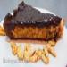 Chocolate tart with caramel and walnuts