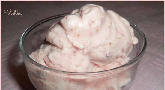 Curd-berry ice cream