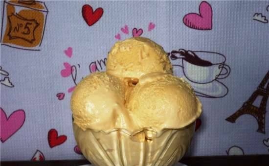 Ice cream Creme brulee in Brand 3811 ice cream maker