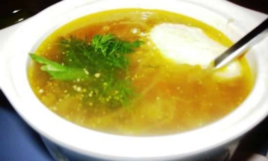 Sauerkraut cabbage soup with dried mushrooms (Steba DD1 ECO)