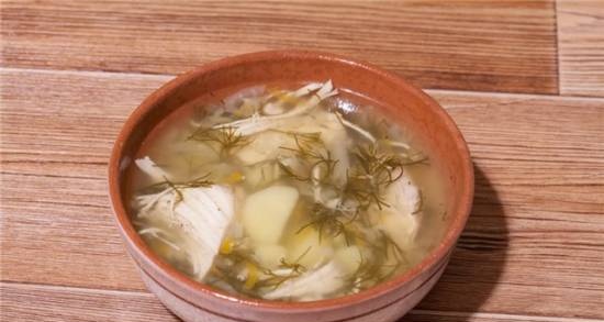 Cabbage soup with sauerkraut in a slow cooker Moulinex Minute Cook