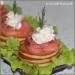 Fritters with salmon and curd cheese