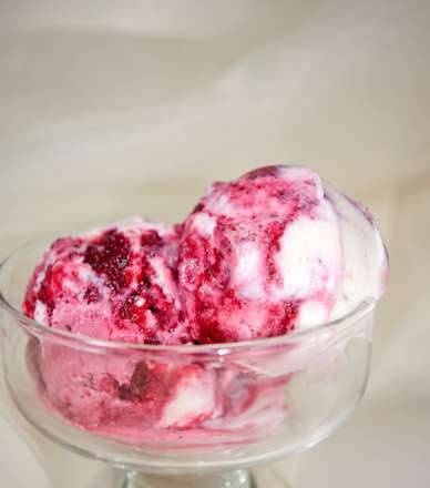 גלידת וניל עם ריבת תות (יצרנית גלידה מותג 3812)