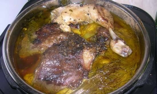 Stew (jellied meat) of beef in a multicooker Steba DD1 ECO