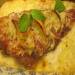 Perch in orange sauce with basil