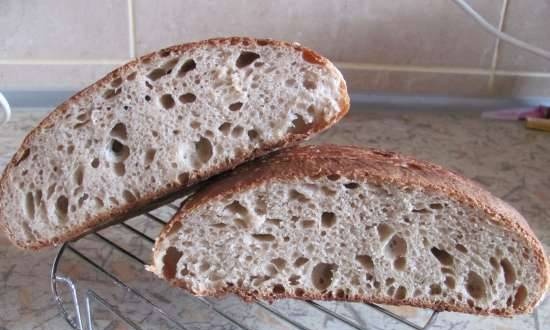 Vermont Sourdough bread adapted for sourdough 100% moisture