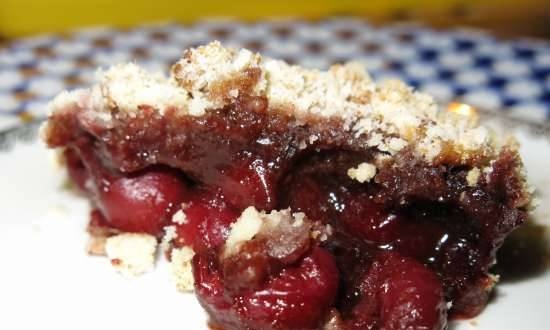 Crumble with cherry