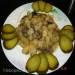 Potatoes stewed with mushrooms (lean dish) in a pressure cooker Polaris 0305