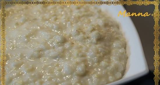 Porridge di latte riso e miglio (multicooker marca 701)