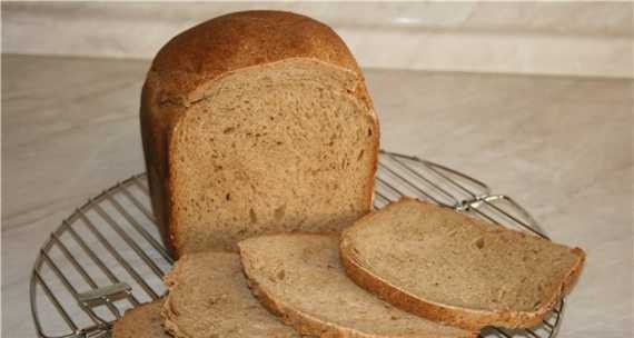 Wheat-rye bread with a mixture of peppers (bread maker)