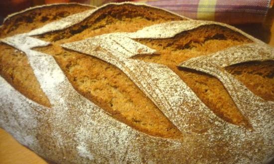 Wheat-rye bread (50:50)
on cold dough