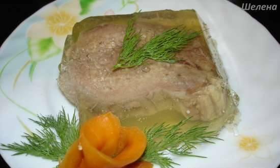 Jellied beef tongue (pressure cooker Polaris 0305)
