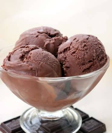 Chocolate ice cream (no eggs) in Brand 3812 ice cream maker