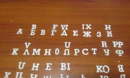 Alfabet rosyjski z liter angielskich (klasa mistrzowska)