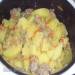 Potatoes stewed with meat in Brand 701 multicooker