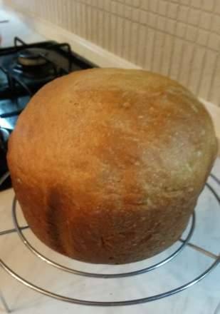 Wheat bread with sour cream and whey in a bread maker