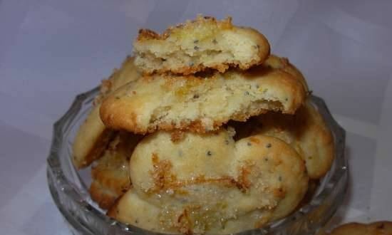 Citromos keksz mákkal (Tescoma tészta présfecskendő)