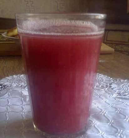 Apple-blackberry-strawberry drink (blender-soup cooker Tristar BL-4433)