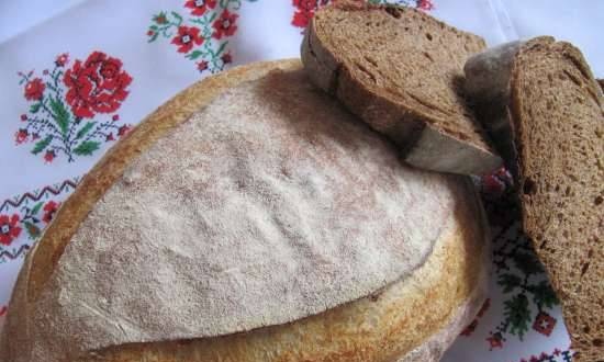 לחם מאלט של שיפון חיטה (תנור)
