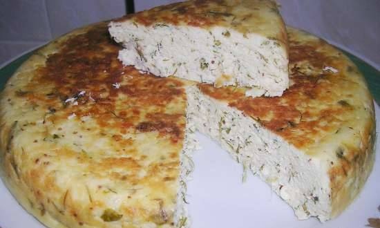 Cottage cheese and fish casserole (SV Steba and Multi-blender Profi Cook PC-МСМ1024)
