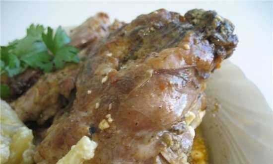 Stewed rabbit in a slow cooker Cucoo