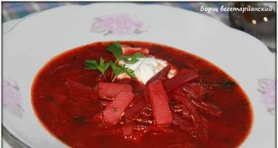 Vegetarian borscht (multicooker Brand 701)